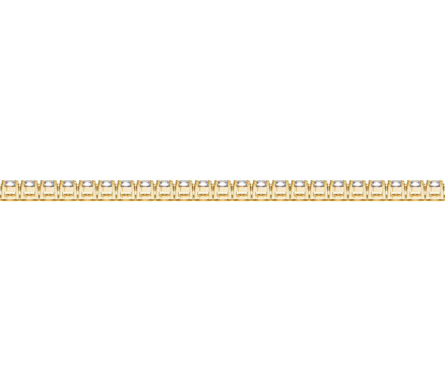 14k Yellow Gold Round Diamond Tennis Bracelet (2 cttw)