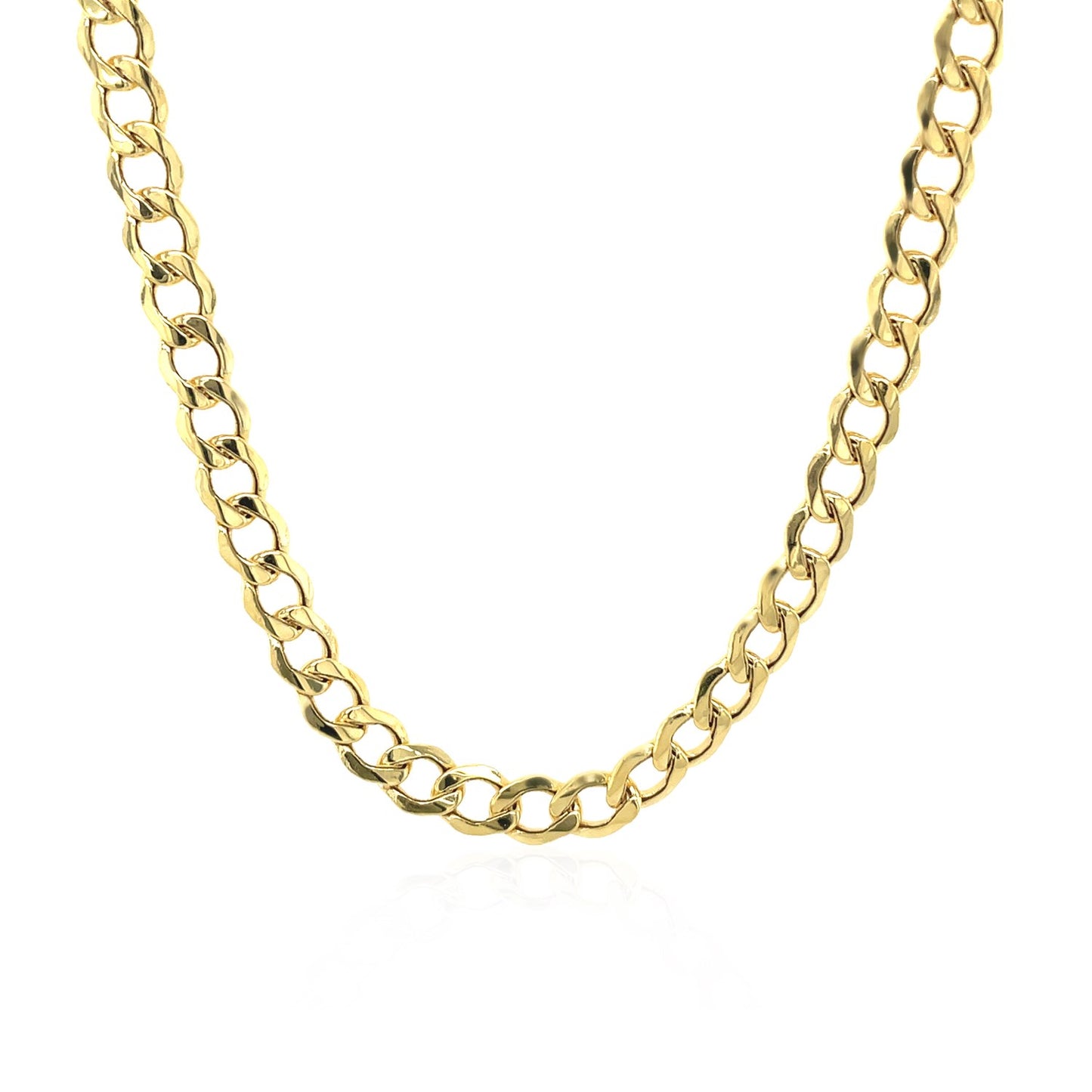 4.4mm 14k Yellow Gold Curb Chain