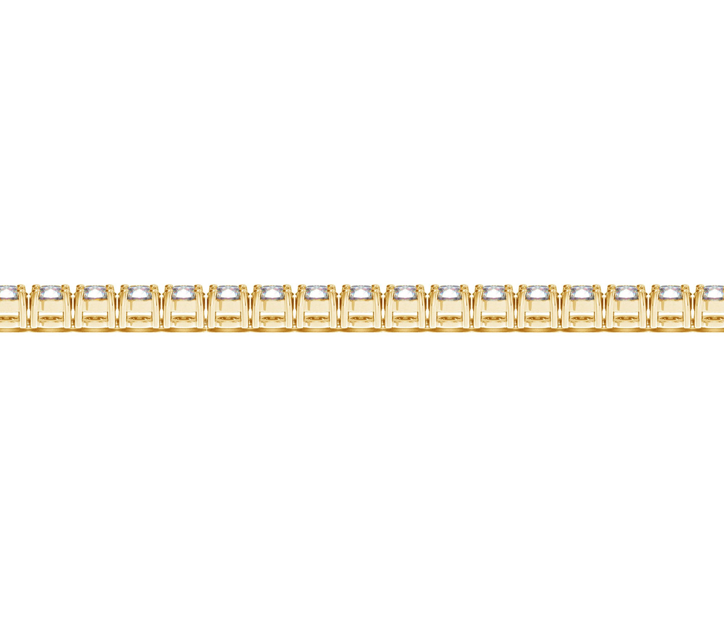 14k Yellow Gold Round Diamond Tennis Bracelet (6 cttw)