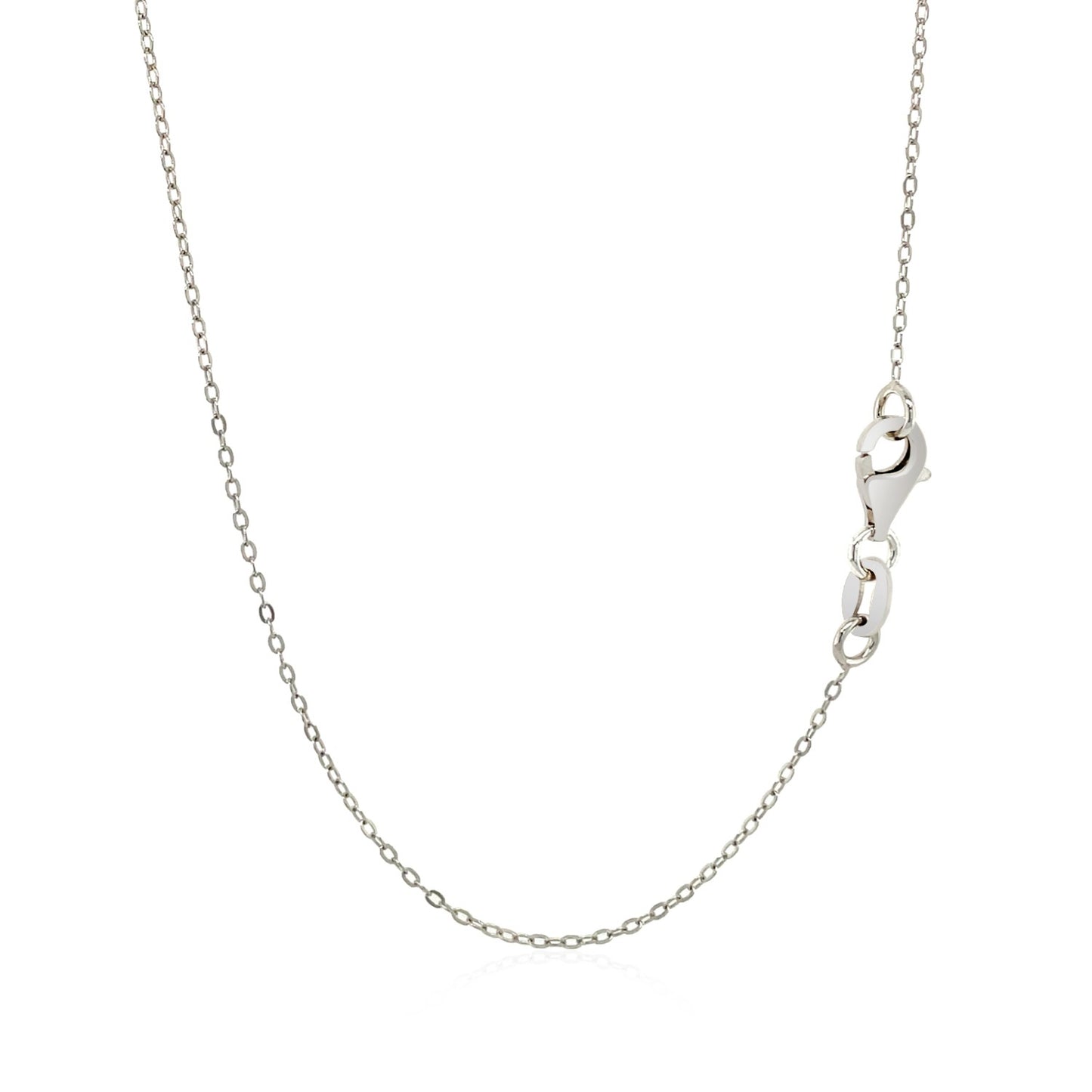 Sterling Silver 18 inch Necklace with XO Pendant with Diamond